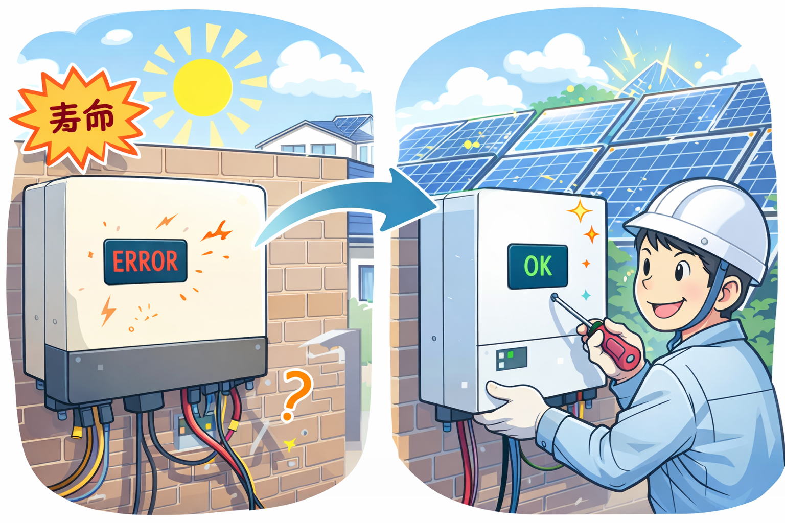 住宅用パワコン（イメージ）